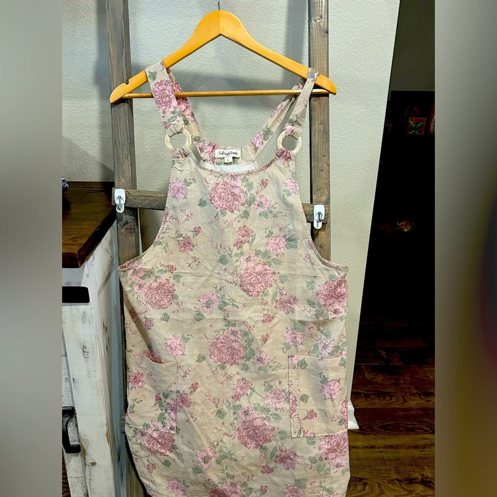Floral overall dress